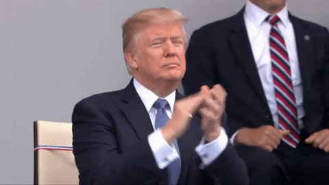 donald trump applause GIF b...