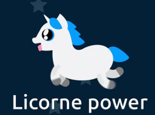 Licorne Power Unicorn GIF