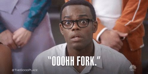 Chidi from "The Good Place" saying "oooohhhh 