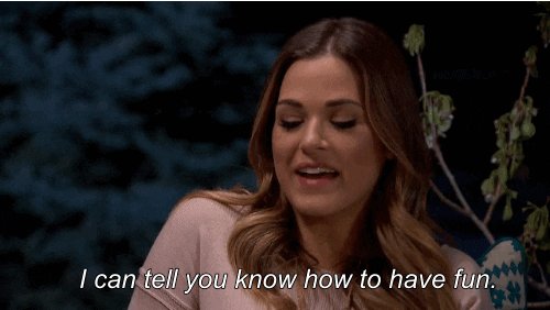 jojo fletcher i can tell you know how to have fun GIF by The