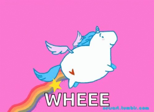 Unicorn Rainbow GIF