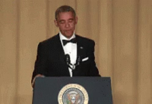 Mic Drop Barack Obama GIF