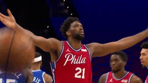 Gif of black man with arms ...