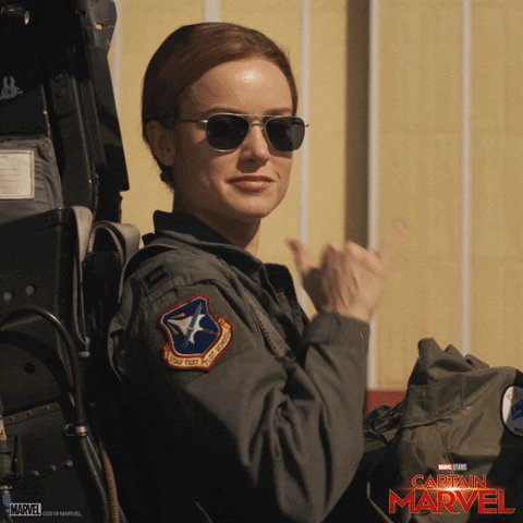 captain marvel GIF by Marve...