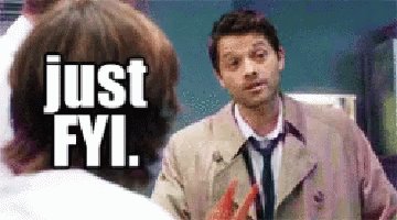 Supernatural Just Fyi GIF