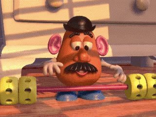 Mr Potato Work Out GIF