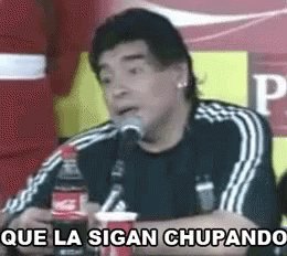 Maradona Chupando GIF