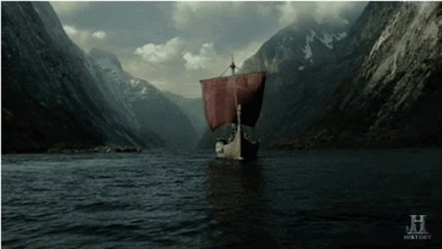 The Viking War Boat GIF