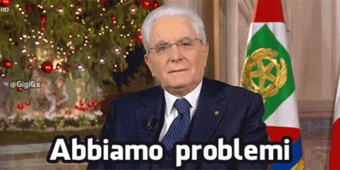 Sergio Mattarella Problemi GIF