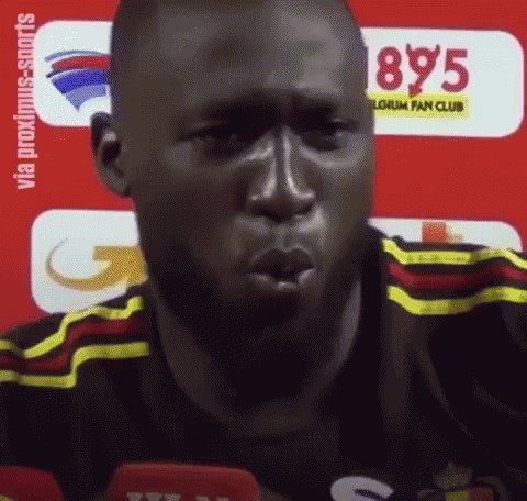 Romelu Lukaku ルカク　サッカー選手 GIF