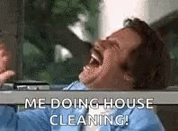 Taking a break from cleaning my kitchen floor. Get a white kitchen they said, it will look beautiful