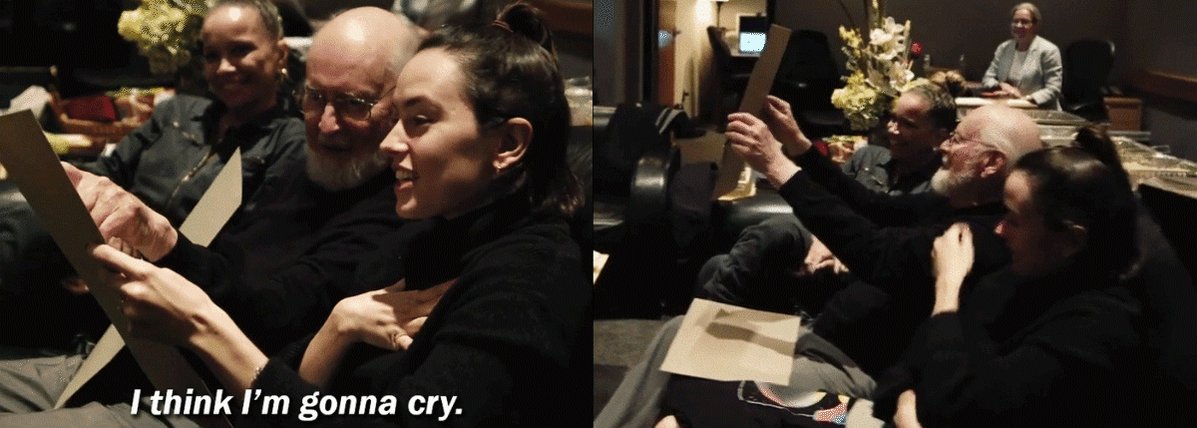 Tl cleanse: john williams giving daisy ridley rey\s theme happy 89th birthday hero 