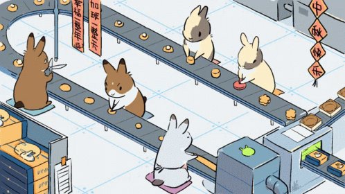 Rabbit Work GIF