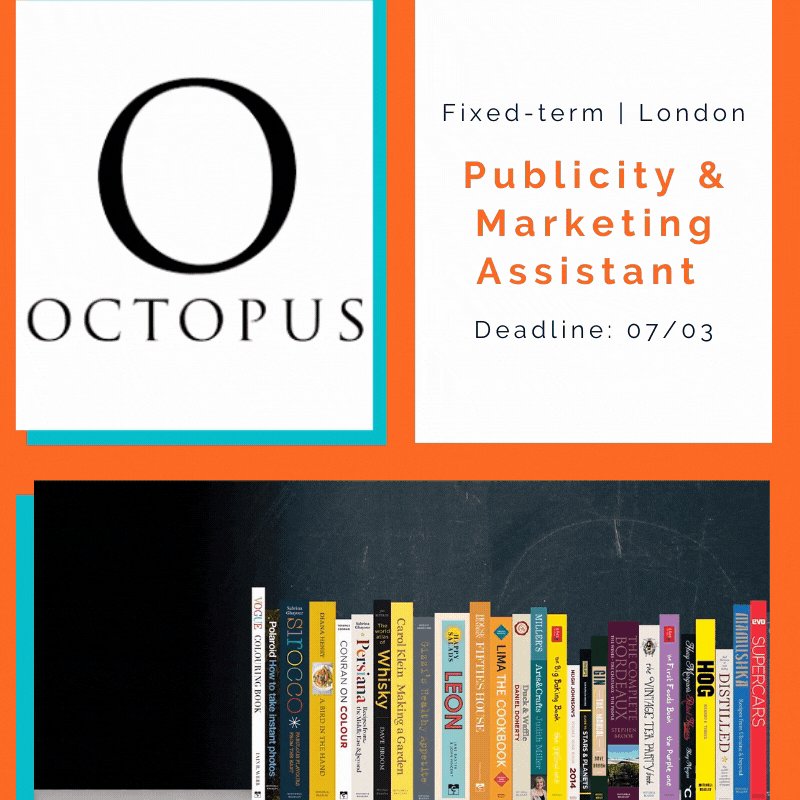 🤩Marketing lovers, look at this!🤩
Leading publishing house @Octopus_Books needs a Publicity & Marketing Assistant. Do you have good copy-writing skills & a strong interest in marketing? Then apply by 07/03.📚
➡️https://t.co/PqUqr06rXR
#CAOPPS #MarketingJobs https://t.co/JsCIc0dUQV