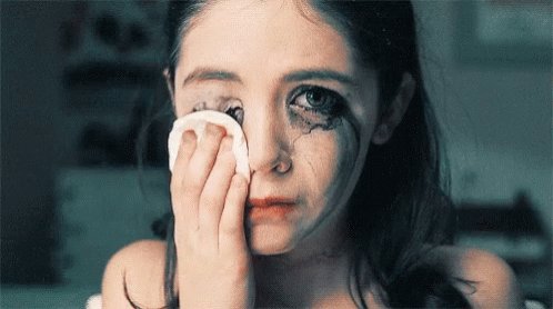 Smeared Makeup GIF