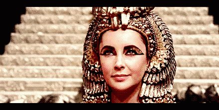 Cleopatra Elizabeth Taylor GIF