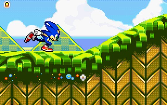 The Leaf Forest Zone - Sonic Advance backgrounds