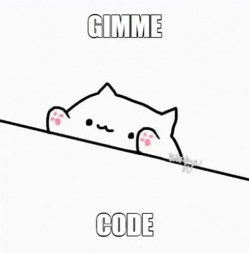 Gimme Code Cat GIF