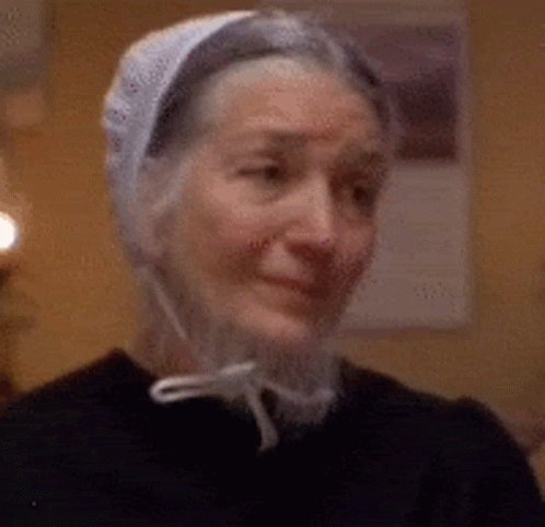 Beard Grandma GIF