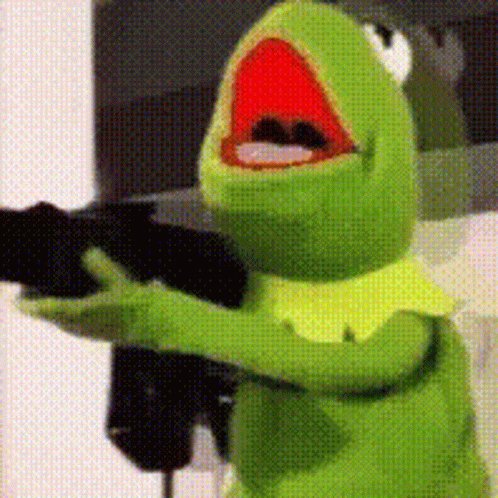 Kermit Shooting Kermit The Frog GIF