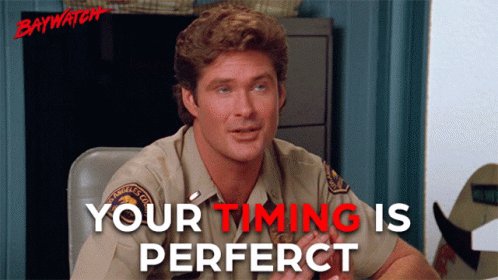 You Timing Is Perfect Right...