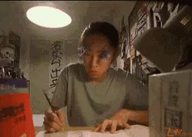 刻苦，做作业，做功课，辛苦 GIF