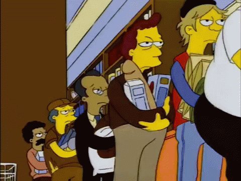 Cashier Simpsons GIF