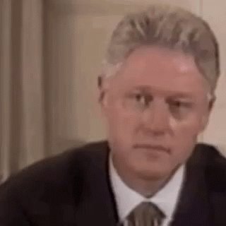 Bill Clinton Blinking GIF