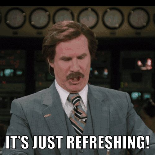 refreshing will ferrell GIF by Anchorman Movie