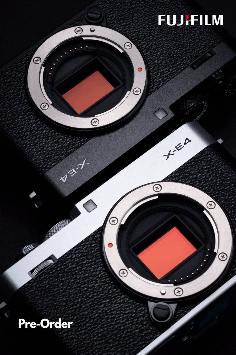The Fujifilm X-E4 is a rangefinder-style mirrorless camera which brings the best of X Series products by combining them into a single camera, perfect for both stills and video.
Pre-Order Now! https://t.co/9At12numeI
@FujifilmX_AU #fujifilm #Promo #offers #photography https://t.co/fnoX6PKe4T