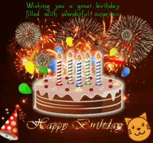        Happy Birthday to you
Dear,
Anupam Kher    