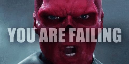 Red Skull Failing GIF