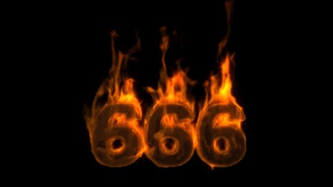 666 on fire.