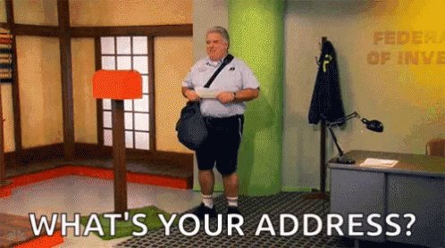 Whats Your Address Postman GIF