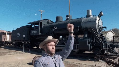 All Aboard Train GIF