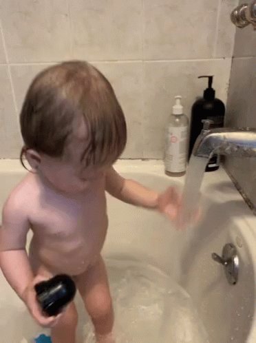 Bath Time Baby GIF