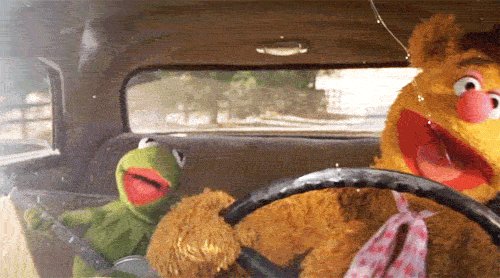 The Muppets Driving And Singing GIF