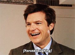 forced laughing arrested development GIF