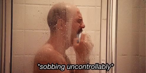 Sobbing Bath GIF