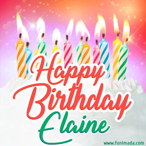  Happy Birthday Elaine , Best wishes to you xx 
