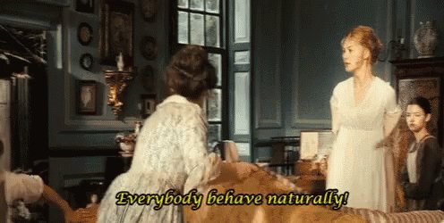 Jane Austen Run Around GIF