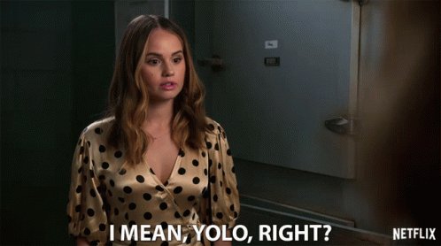 IMean Yolo Right You Only Live Once Right GIF