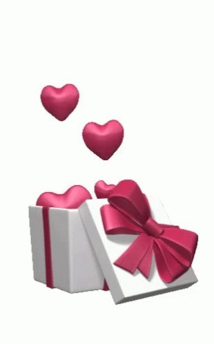Giftbox Hearts GIF