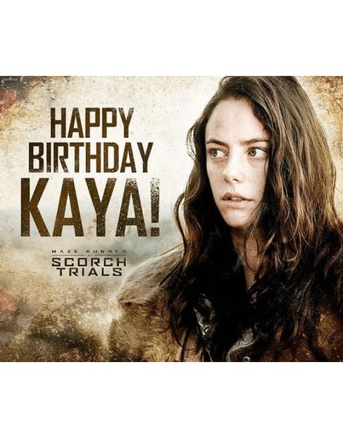 Happy Birthday to English Actress Kaya Scodelario   