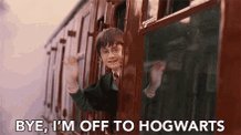 Bye Im Off To Hogwarts Harry Potter GIF