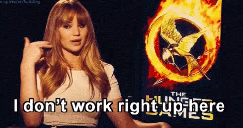 Jennifer Lawrence IDont Work Right Up Here GIF