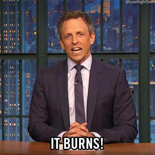 it burns seth meyers GIF by...