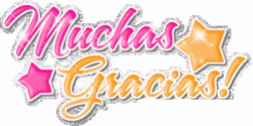 Muchas Gracias Sparkle GIF