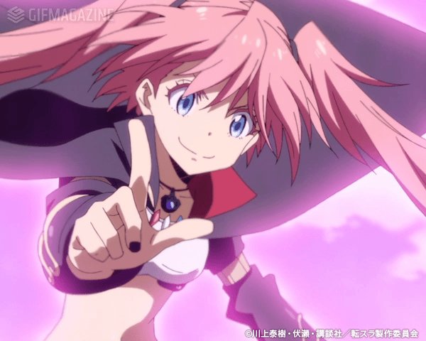 Gifmagazineアニメ アニメ 転生したらスライムだった件 のチャンネルにて最新話のgifを配信中 T Co Vrqzg9vweu Lineで使えるgifスタンプも配信中 1 Lineのトーク画面の左下にある ボタンをタップ 2 ピンクの Gif アイコンをタップ 3