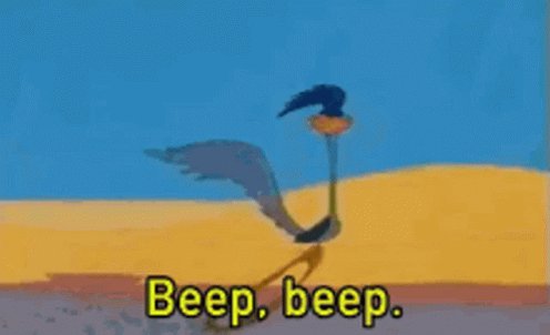 Beep Roadrunner GIF